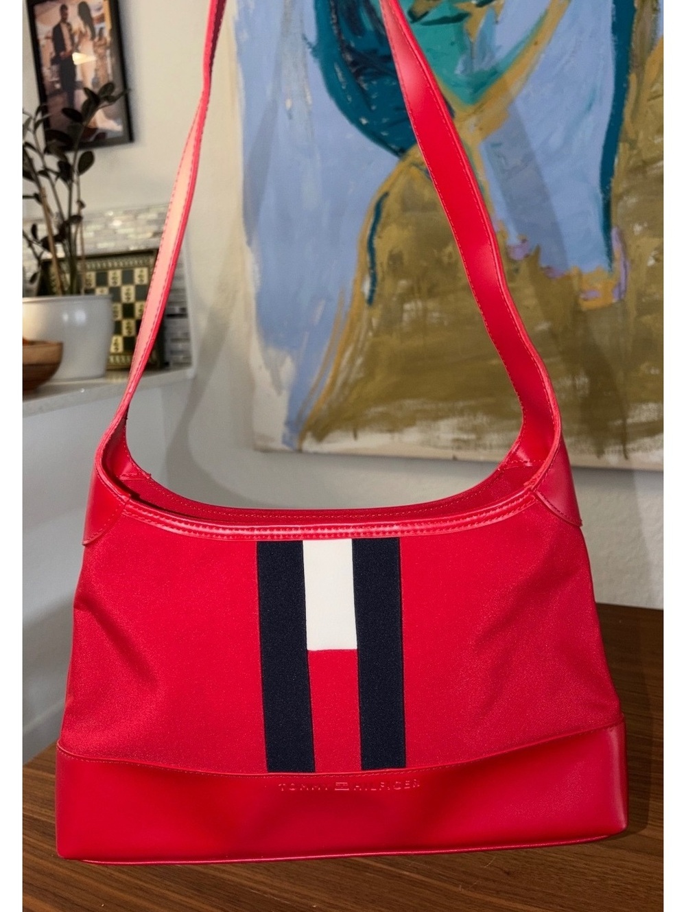 Tommy Hilfiger Red Leather Purse